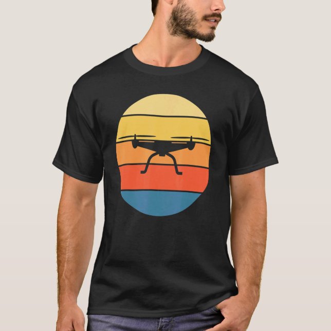 Camiseta Operador de drones piloto Quadcopter 6 (Anverso)