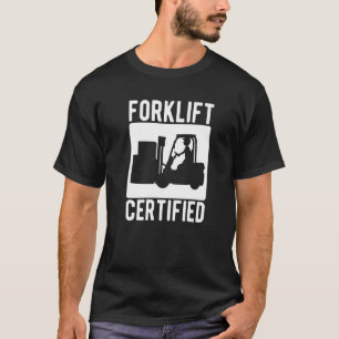 Camiseta Operador de elevación de la horquilla de almacén c