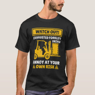Camiseta Operador De Elevador De Horquilla Para Hombres Muj