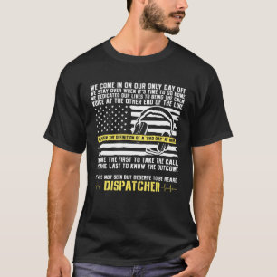 Camiseta Operador de envío Bandera estadounidense 911 Dispa