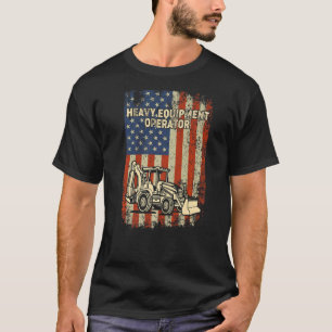 Camiseta Operador de equipo pesado Backhoe Excavator・