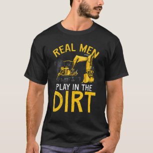 Camiseta Operador de equipo pesado Operador Backhoe Hombres