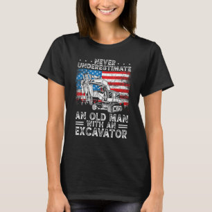 Camiseta Operador de equipo pesado Operador Backhoe Hombres