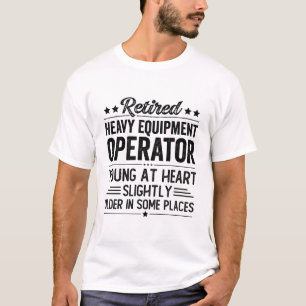 Camiseta Operador de equipo pesado retirado