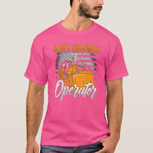 Camiseta Operador de equipo pesado Vehículos de construcció