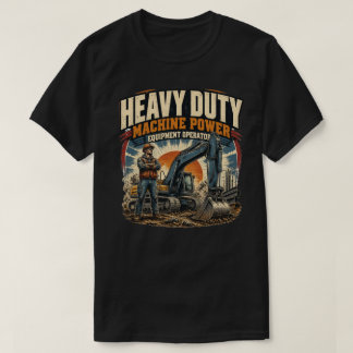 Camiseta Operador de equipo pesado vintage excavadora