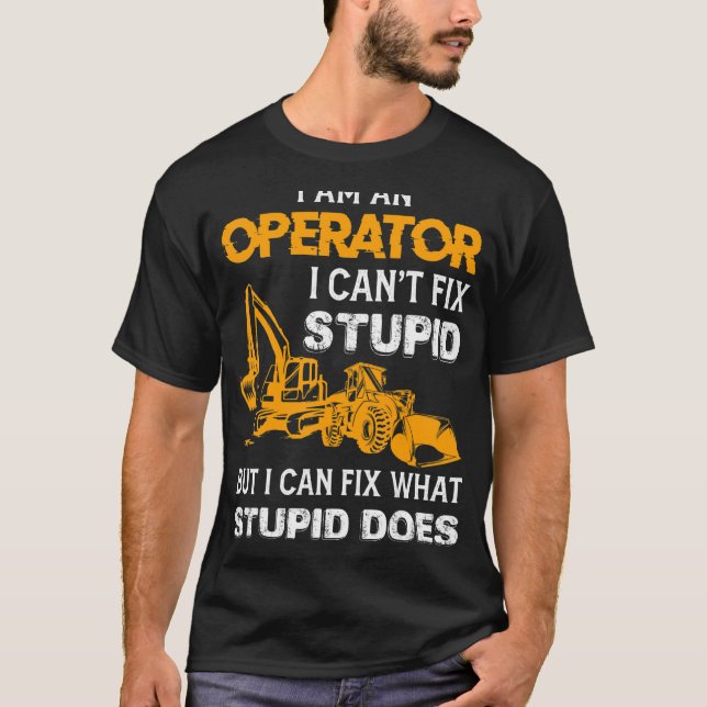 Camiseta Operador de equipos pesados (Anverso)