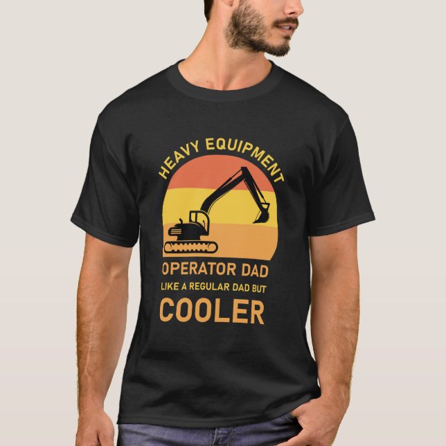 Camiseta Operador de equipos pesados Bulldozer de la excava (Anverso)