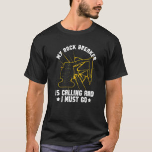 Camiseta Operador de excavadora, excavadora de arena y romp