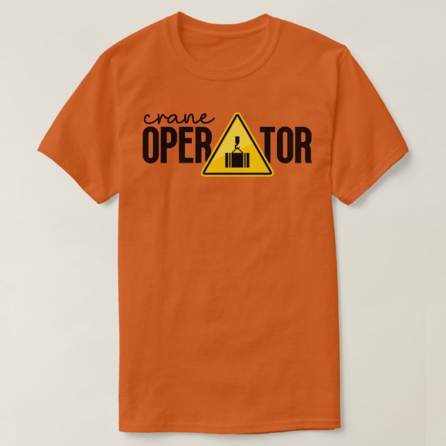 Camiseta Operador de grúa 1 (Diseño del anverso)