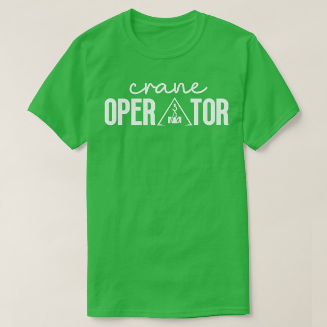 Camiseta Operador de grúa 24 (Diseño del anverso)