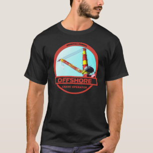 Camiseta Operador de grúa costero - negro