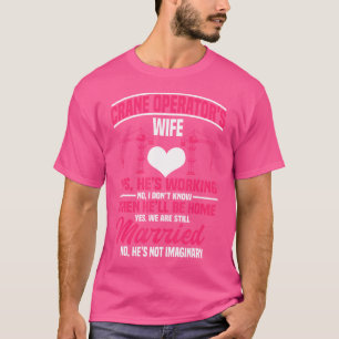 Camiseta Operador de grúa Esposa Construcción Torre Equipam