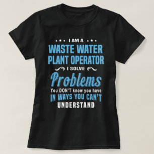 Camiseta Operador de la planta de aguas residuales