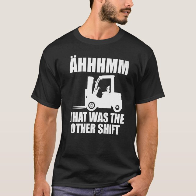 Camiseta Operador De Levantamiento De Horquilla De Los Homb (Anverso)