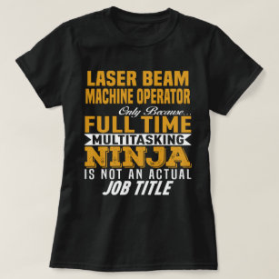Camiseta Operador de máquina láser