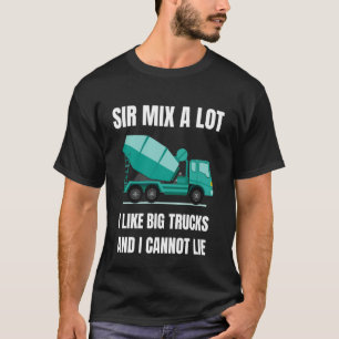 Camiseta Operador de mezcladora de concreto Vehículo grande