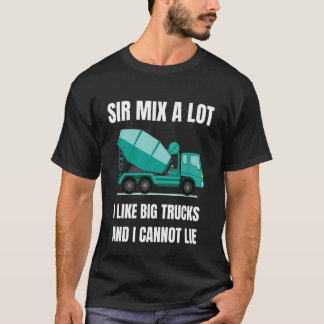 Camiseta Operador de mezcladora de concreto Vehículo grande