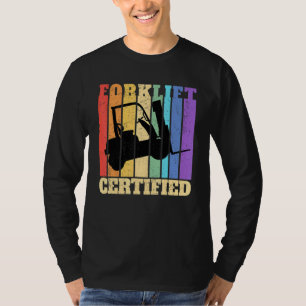 Camiseta Operador de montacargas certificado en almacén de