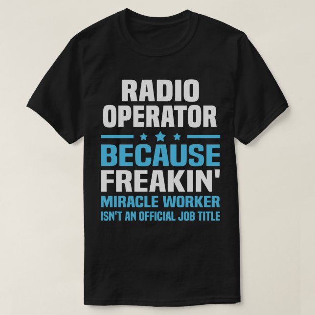 Camiseta Operador de radio 13 (Diseño del anverso)