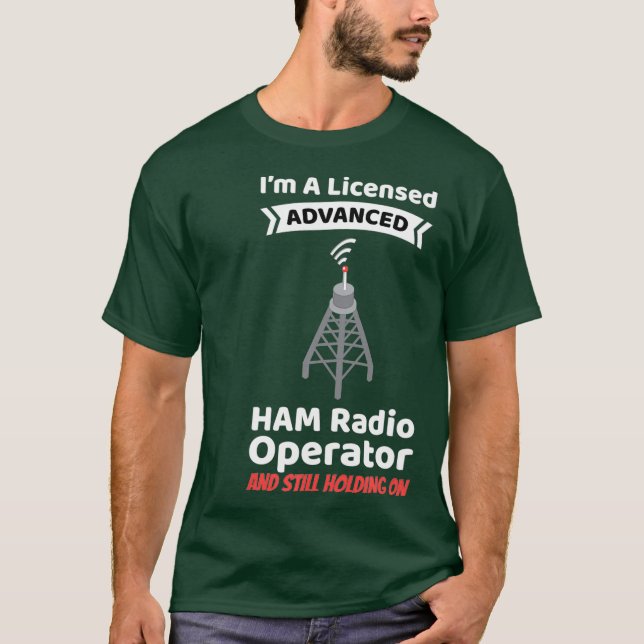 Camiseta Operador de radio amateur Funny Ham Radio Advanced (Anverso)