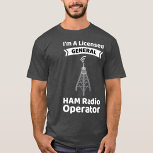 Camiseta Operador de radio amateur Funny Ham Radio General
