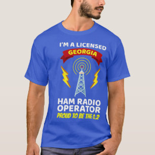 Camiseta Operador de radio amateur Funny Ham Radio Georgia