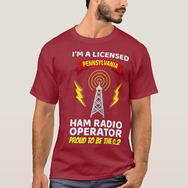Camiseta Operador de radio amateur Funny Ham Radio Premium (Anverso)