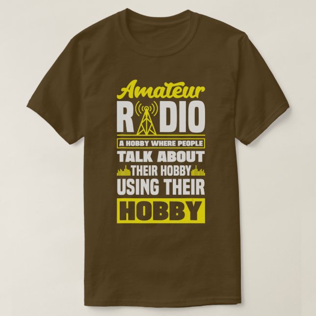 Camiseta Operador de radio amateur HAM Radio Funny HAM Oper (Diseño del anverso)