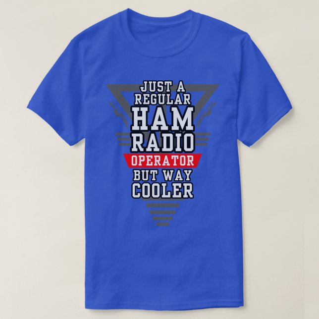 Camiseta Operador de radio Ham regular pero frío (Diseño del anverso)