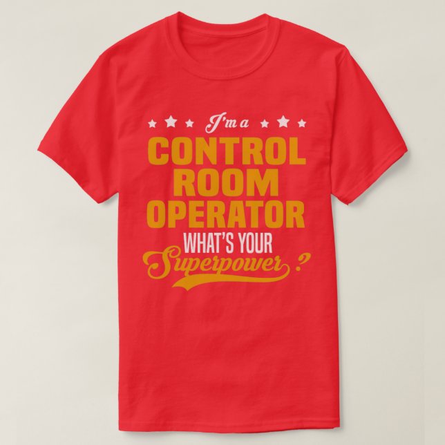 Camiseta Operador de sala de control (Diseño del anverso)