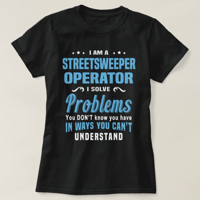 Camiseta Operador de Streetsweeper (Diseño del anverso)