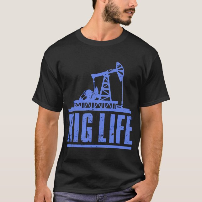 Camiseta Operador de torre de ruedecilla de petróleo de los (Anverso)