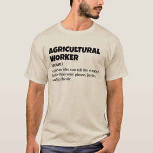 Camiseta Operador de tractores - Definición divertida