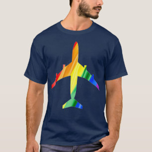 Camiseta Operador de vuelo con bandera gay arco iris del av