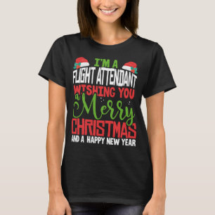 Camiseta Operador de vuelo Feliz Navidad Festive Pajama Xm