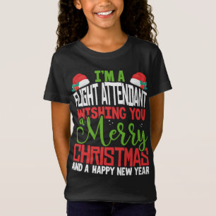 Camiseta Operador de vuelo Feliz Navidad Festive Pajama Xm