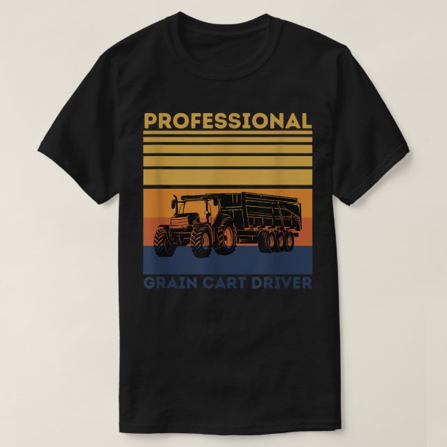 Camiseta Operador del tranvía del coche del grano profesion (Diseño del anverso)