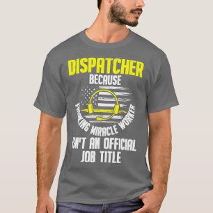 Camiseta Operador Dispatcher 911 Dis de la línea dorada del