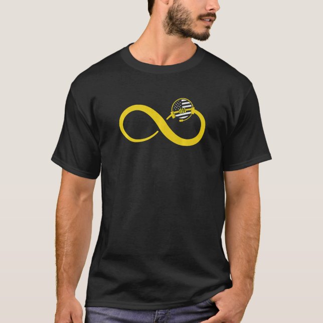 Camiseta Operador Dispatcher 911 Infinity Línea Amarilla de (Anverso)