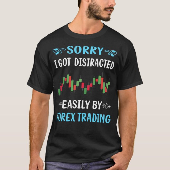 Camiseta operador distraído del comercio de divisas (Anverso)