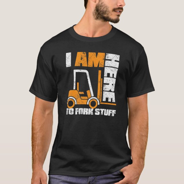 Camiseta Operador Forklift Logística Almacén Forklift Dr. (Anverso)