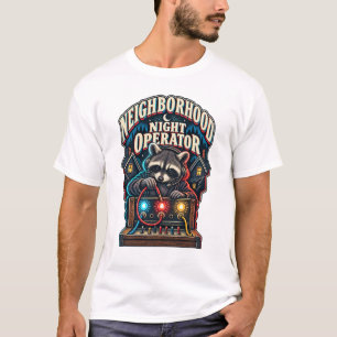 Camiseta Operador Nocturno de Barrio de Mapaches