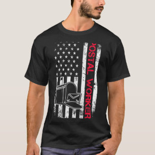 Camiseta Operador Postal Bandera Estadounidense Portador de
