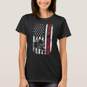 Camiseta Operador Postal Bandera Estadounidense Portador de