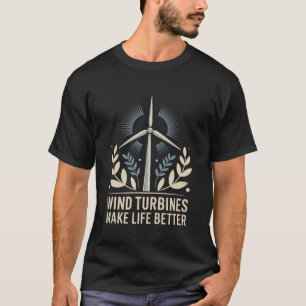 Camiseta Operador técnico de molino de viento, aerogenerado