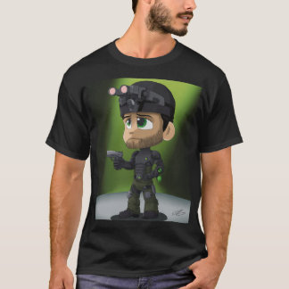Camiseta Operadora encubierta de Chibi Night‑Ops