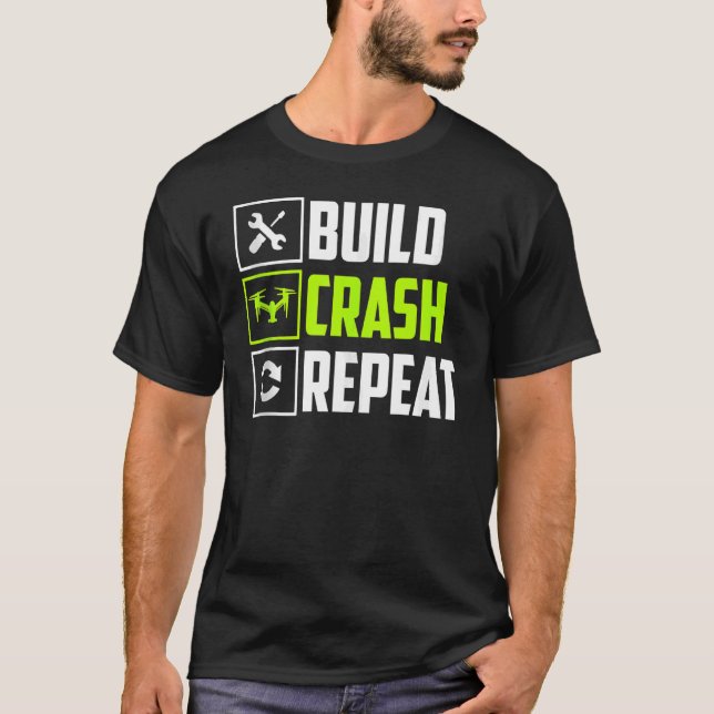 Camiseta Operadores De Racers De Repetición De Crash De Cre (Anverso)