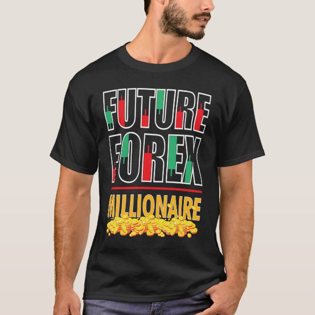 Camiseta Operando Trader de Mercado de Divisas Futuro Forex (Anverso)