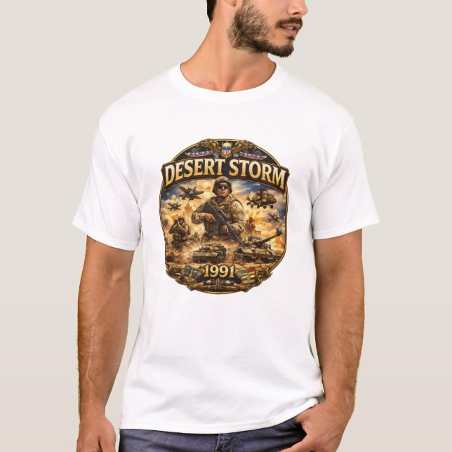 Camiseta Operation Desert Storm 1991 Commemorative  (Anverso)